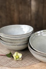 Mica decorations Pasta of diep bord Tabo - set van 4 - grijs