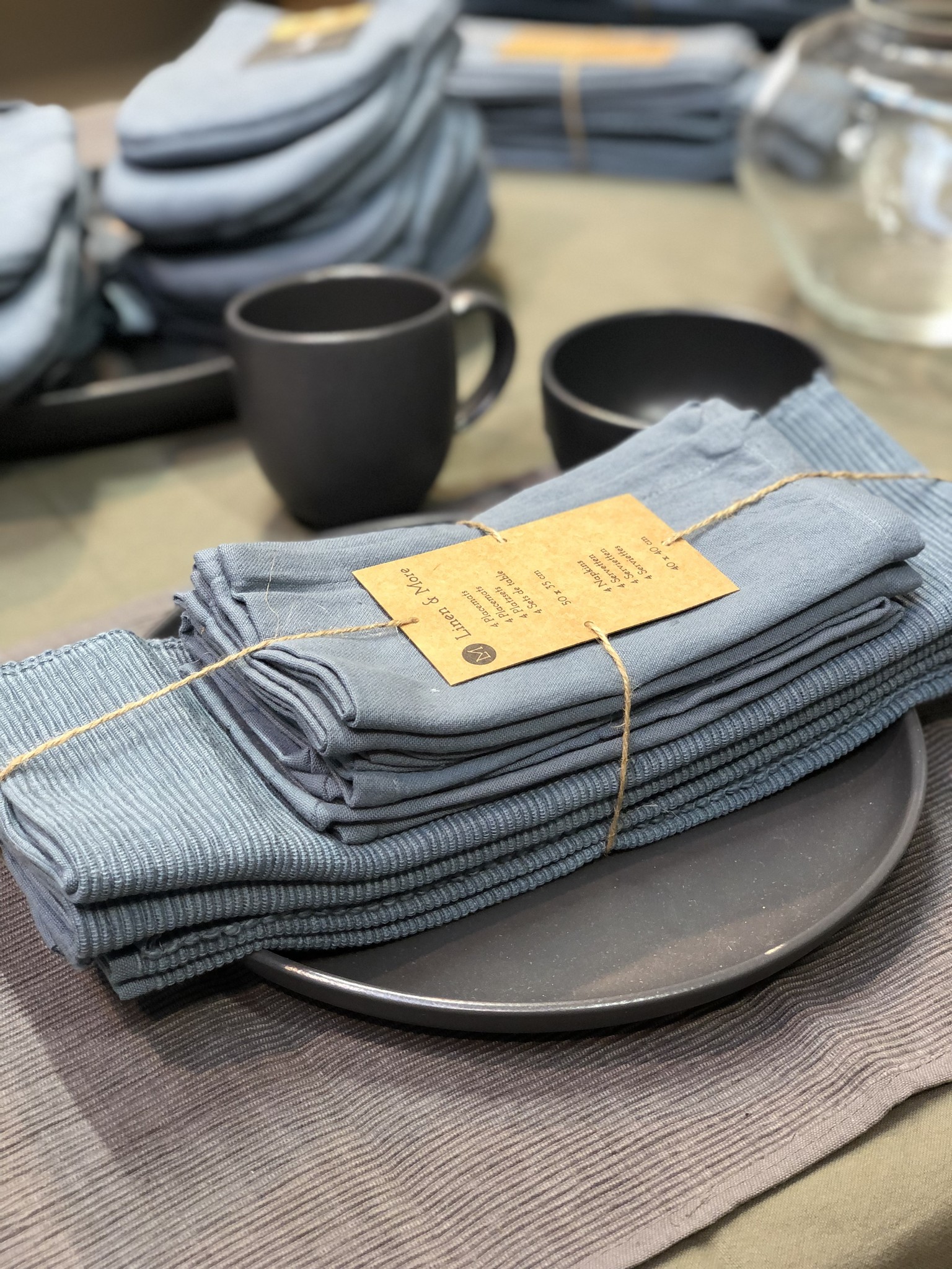 Linen &More set stoffen placemats en servetten. Trendykoken