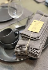 Linen & More Placemat set 8 delig grijs