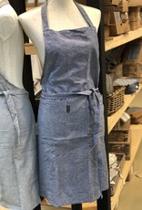 Linen & More Keukenschort set 5 delig - stonewash blue