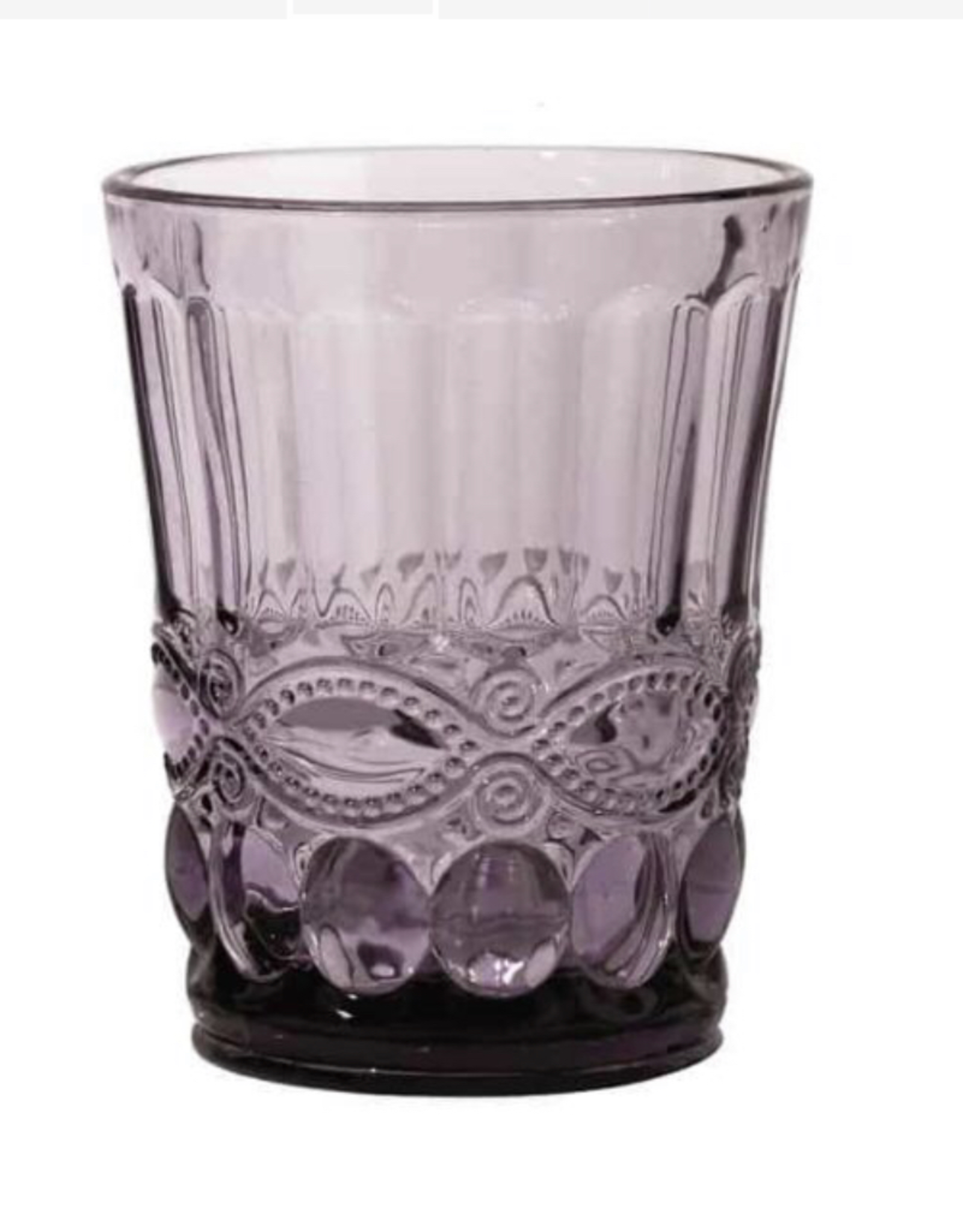 Waterglas  set van 6 - vintage paars