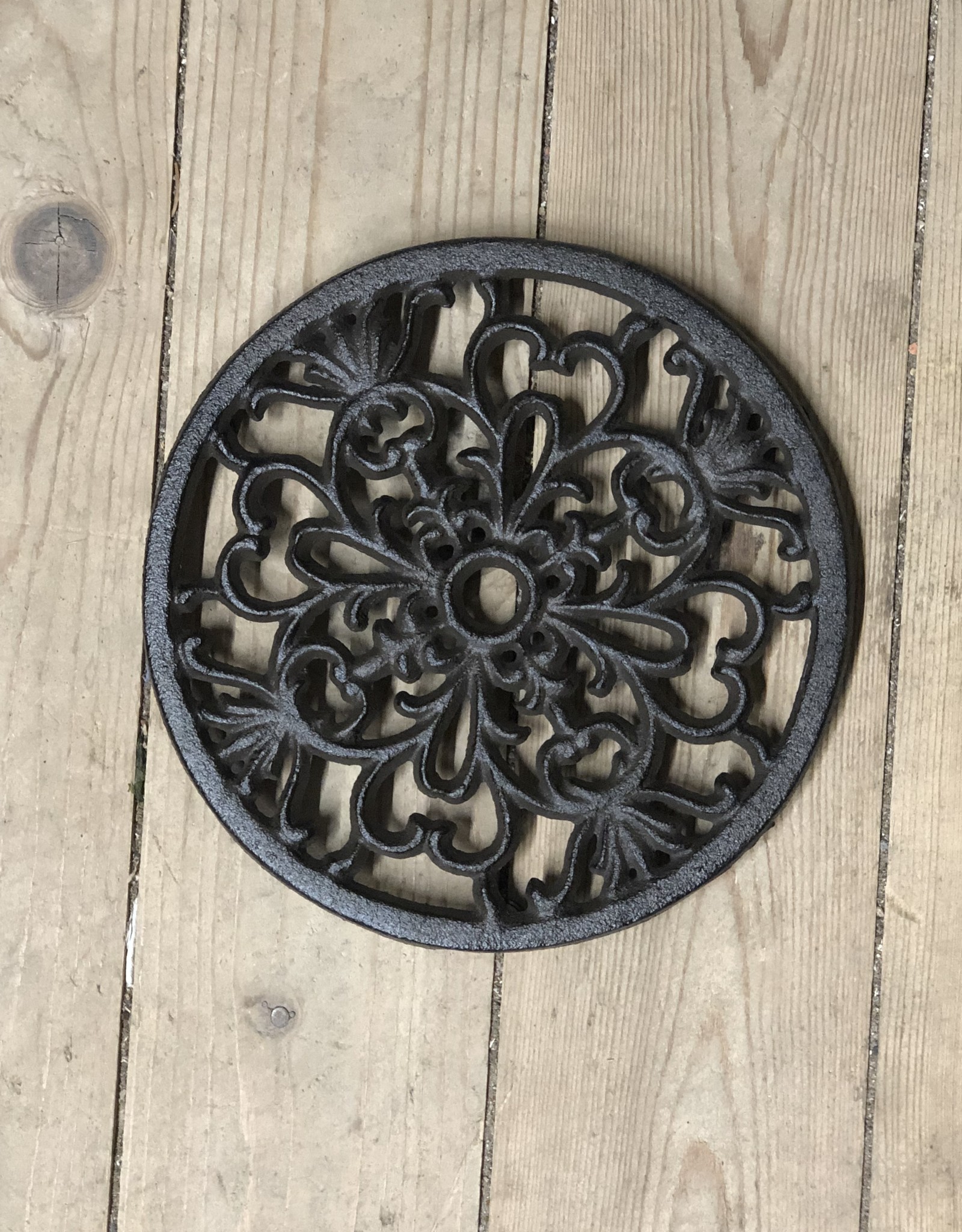 Pannenonderzetter -gietijzer- zwart