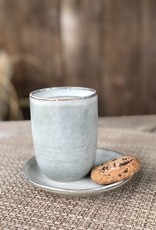 Mica decorations Beker large Tabo -  set van 6  - grijs