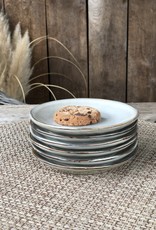 Mica decorations Beker large Tabo -  set van 6  - grijs