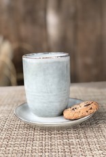 Mica decorations Beker Tabo  large -  set van 6  - grijs