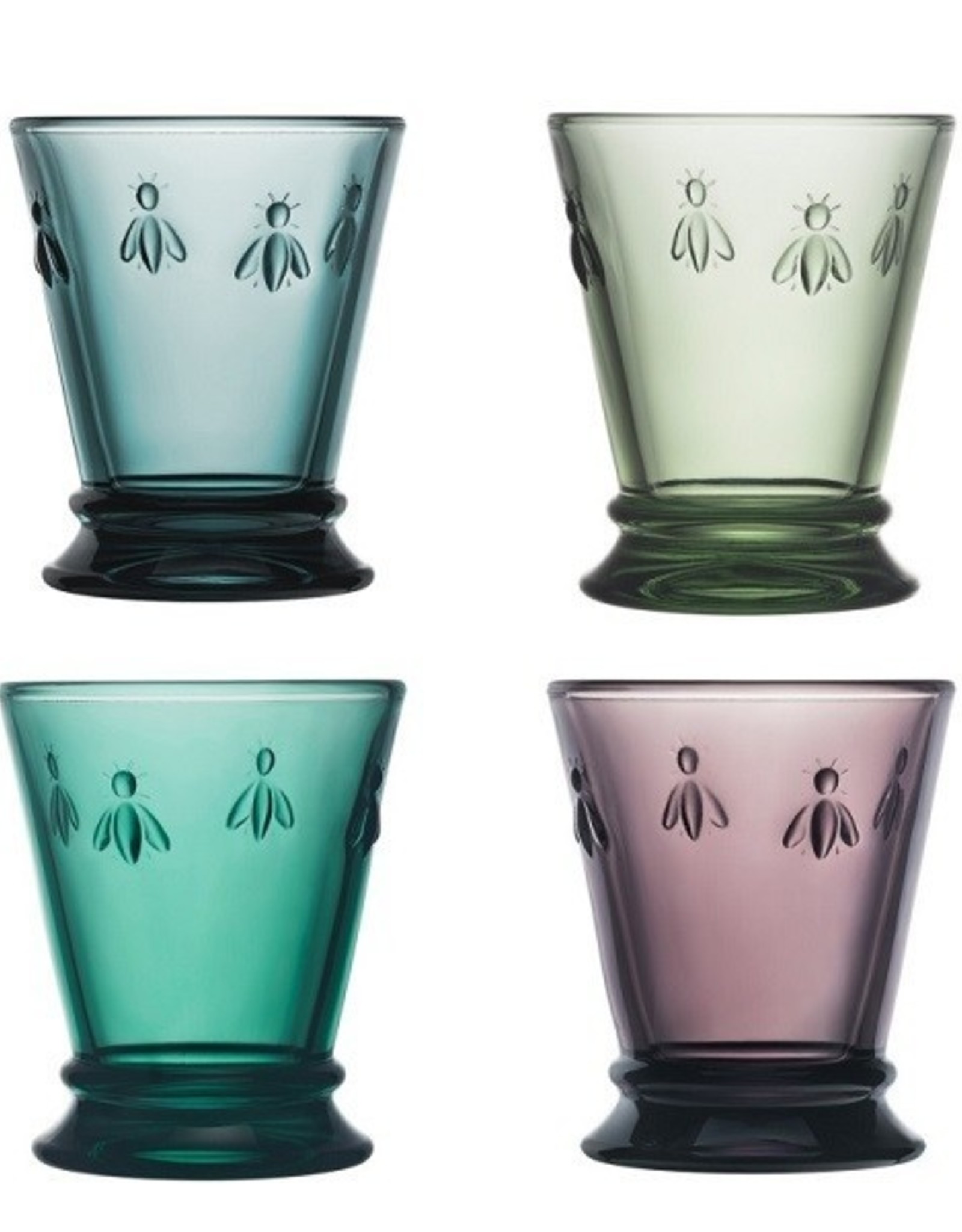 Gobelet Abeille Waterglas set van 4 kleuren