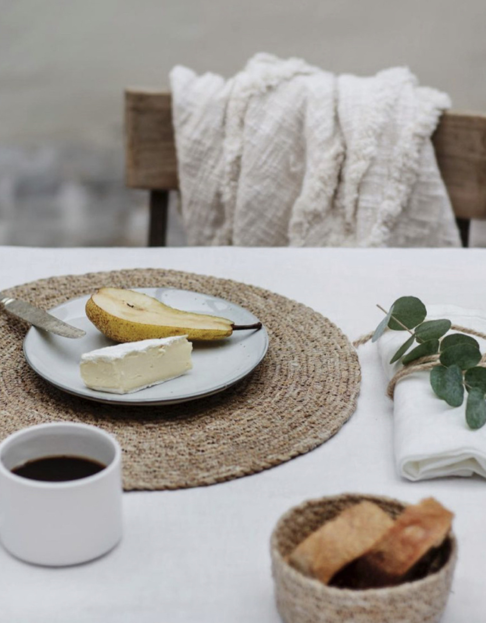 Dixie Sweden Placemat  jute 2 stuks - Elin natural grey