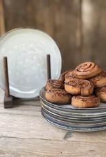 Mica decorations Gebaksbordjes Tabo - 18 cm - set van 6