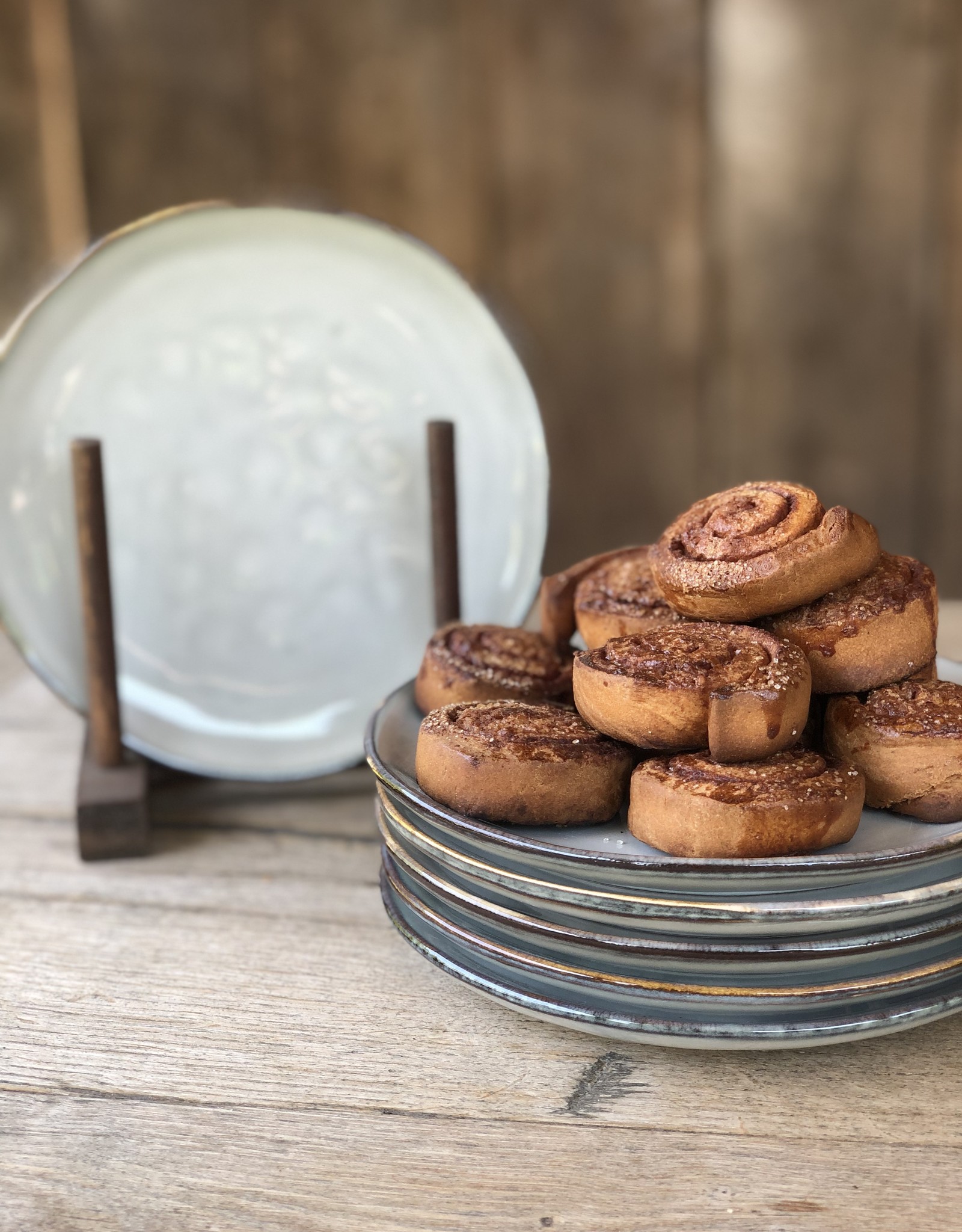 Mica decorations Gebaksbordjes Tabo - 18 cm - set van 6