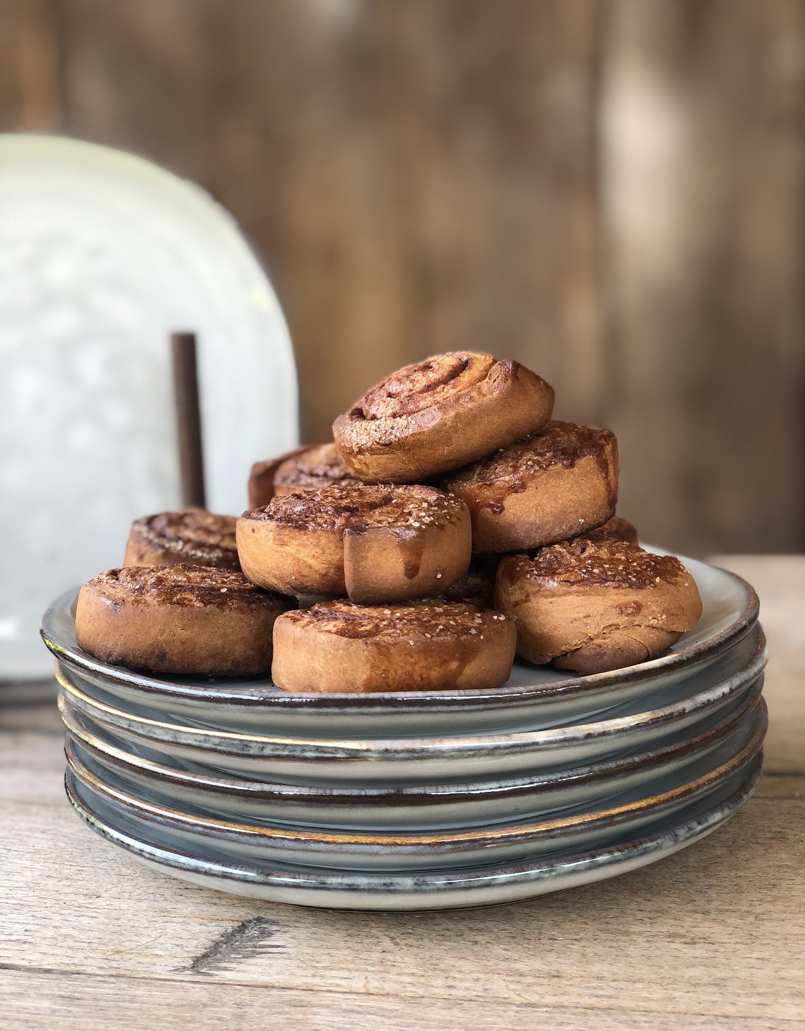 Mica decorations Gebaksbordjes Tabo - 18 cm - set van 6