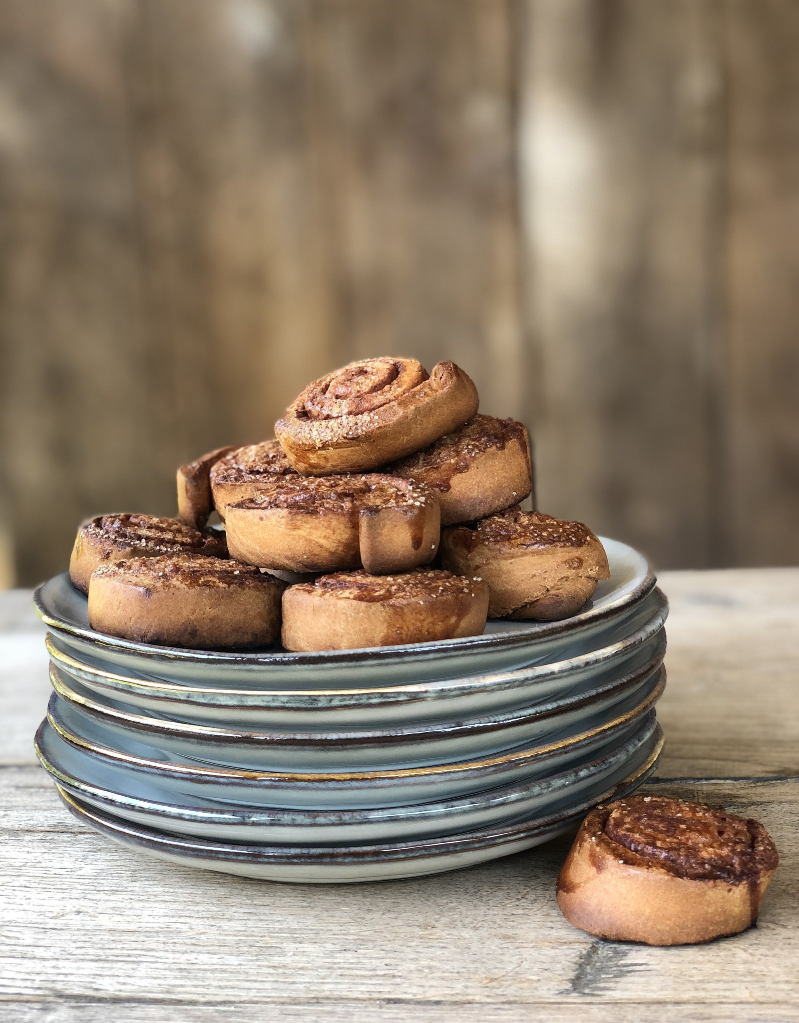 Mica decorations Gebaksbordjes Tabo - 18 cm - set van 6