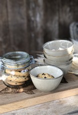 Mica decorations Kom Tabo -14 cm -set van 3  - grijs