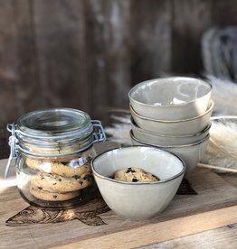 Mica decorations Kom Tabo -14 cm -set van 3  - grijs