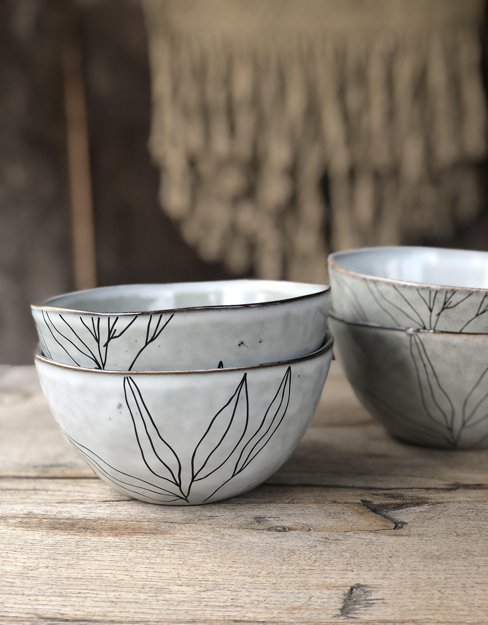 Mica decorations Kom Tabo - 15 cm -set van 2