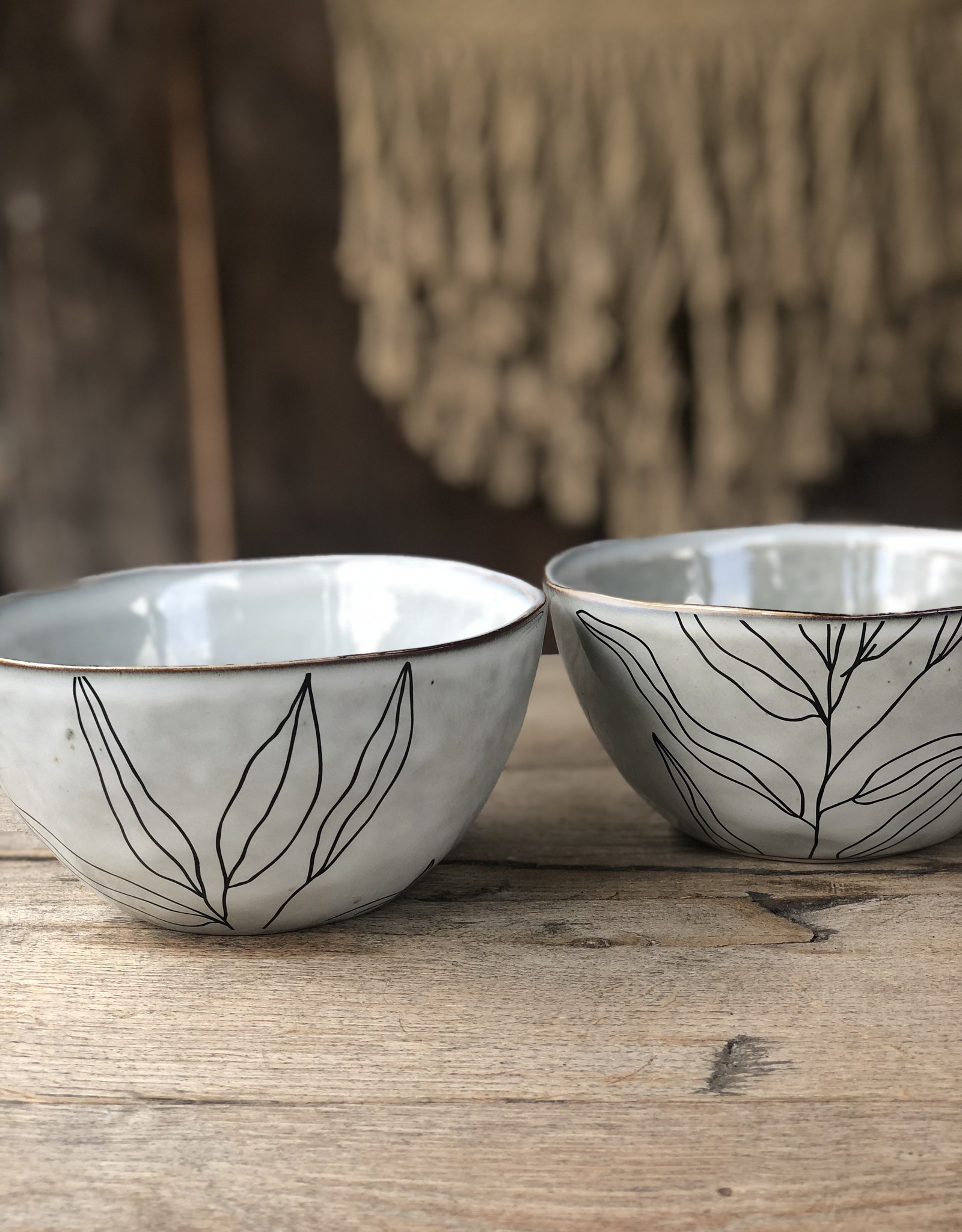 Mica decorations Kom Tabo - 15 cm -set van 2