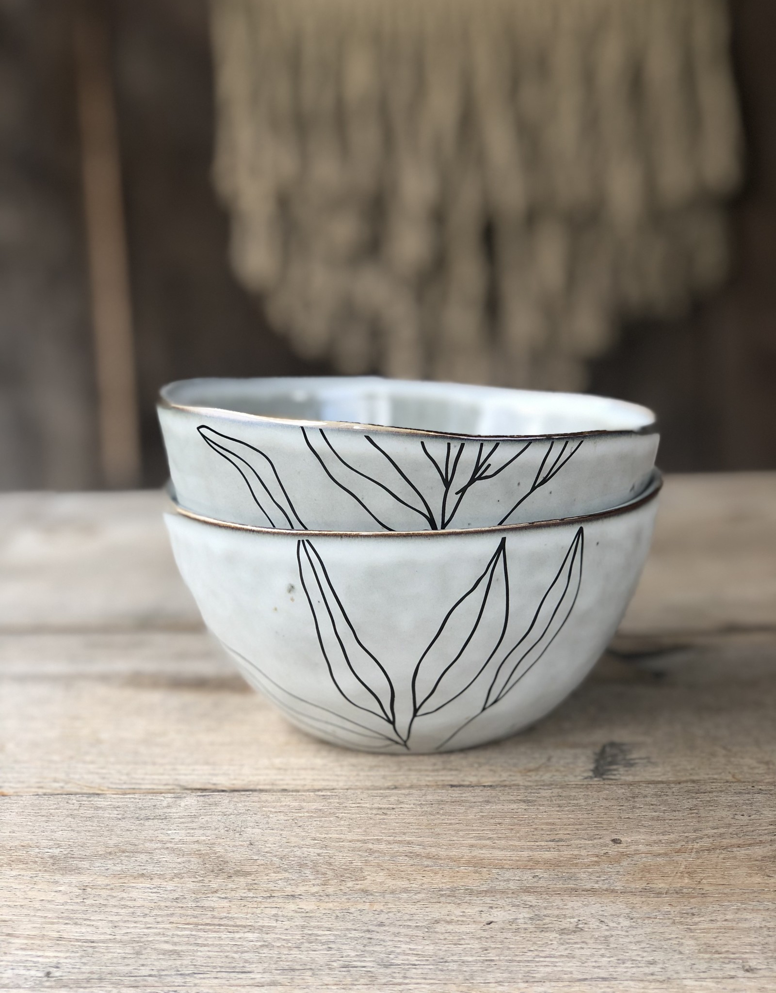 Mica decorations Kom Tabo - 15 cm -set van 2