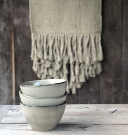 Mica decorations Kom Tabo 14 cm - set van 3  - beige