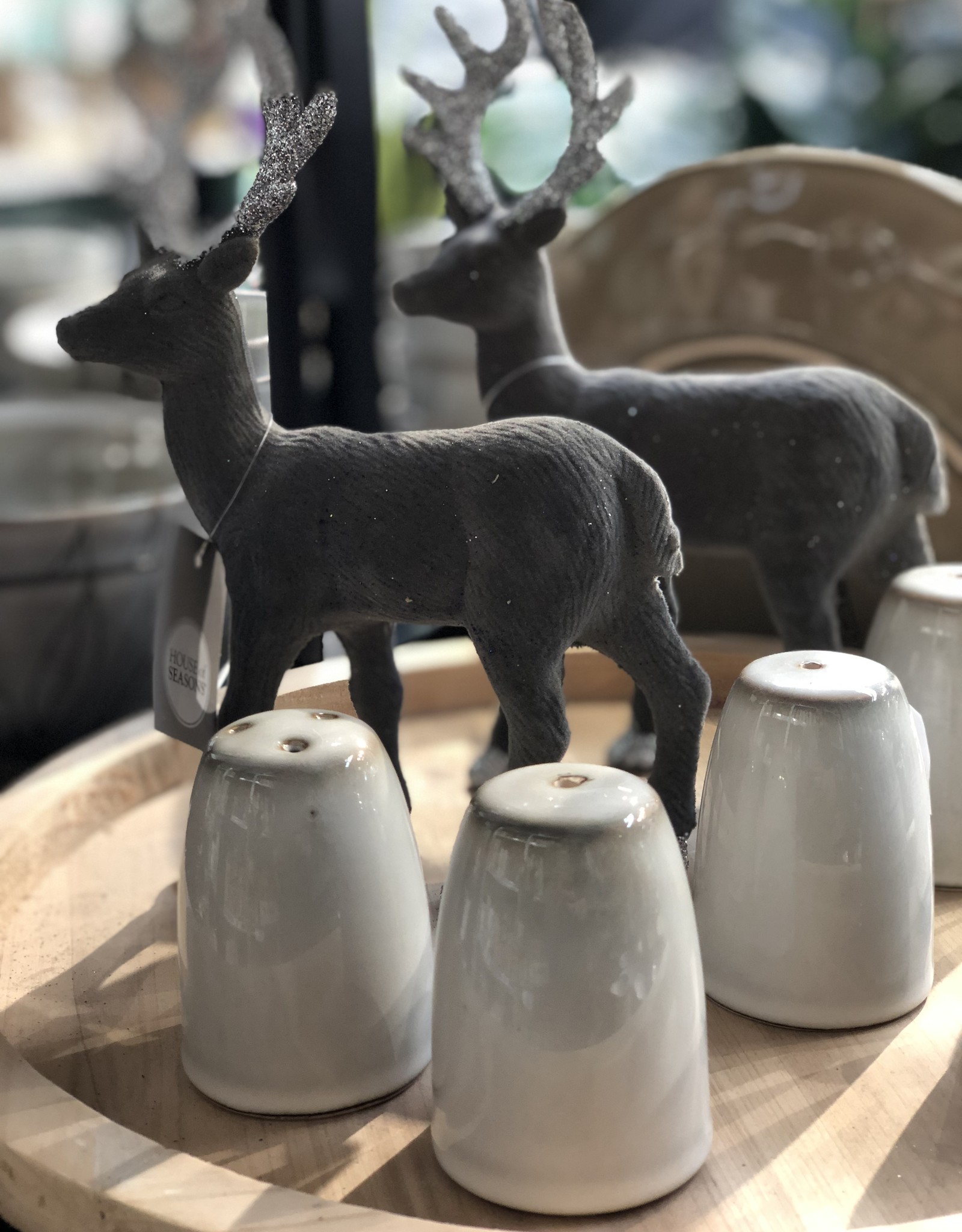 Mica decorations Peper en zout stel  Tabo - grijs