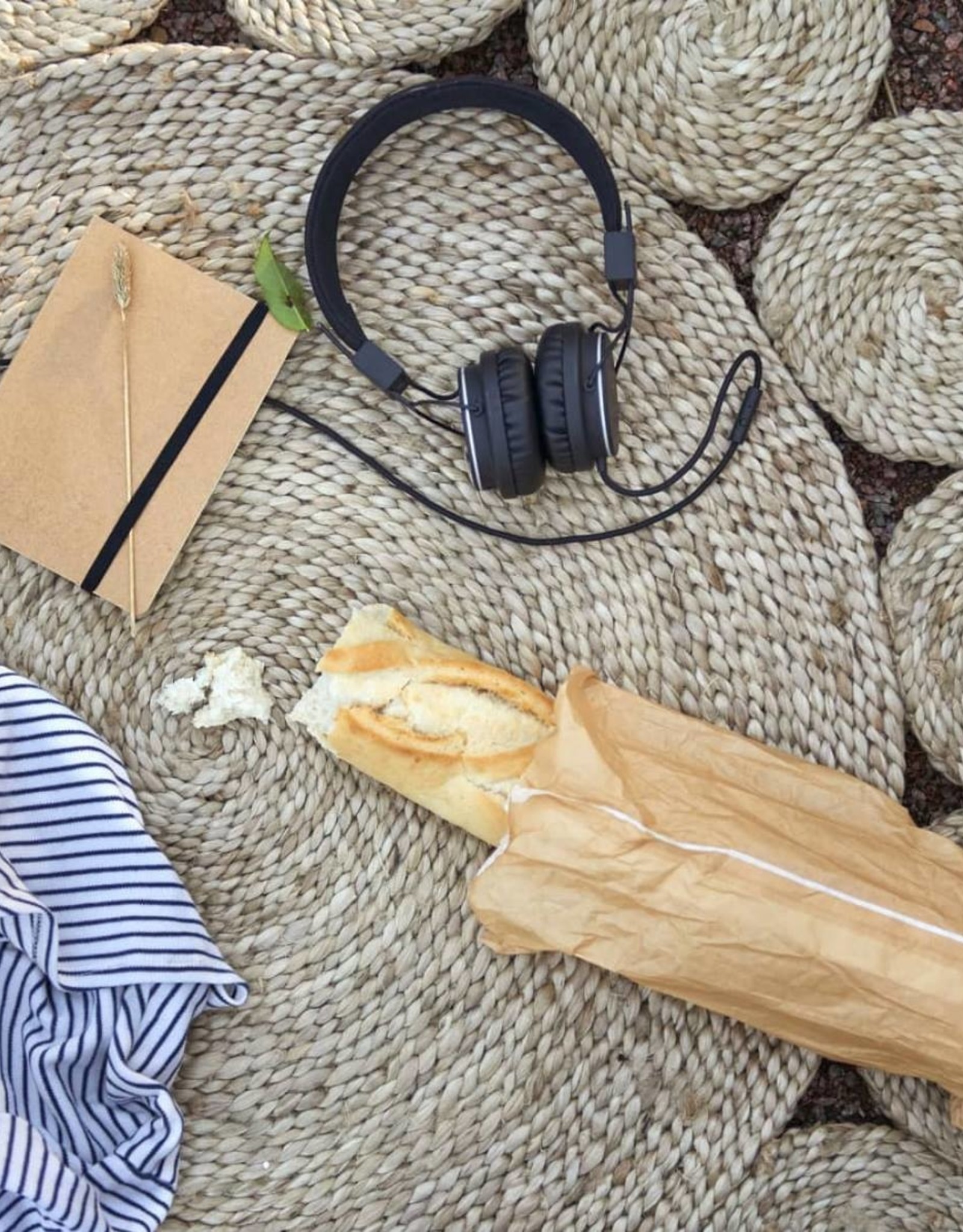 Dixie Sweden Placemat  jute 2 stuks - Elin natural grey