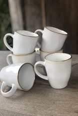 Mica decorations Koffie beker met oor Tabo - 6 stuks