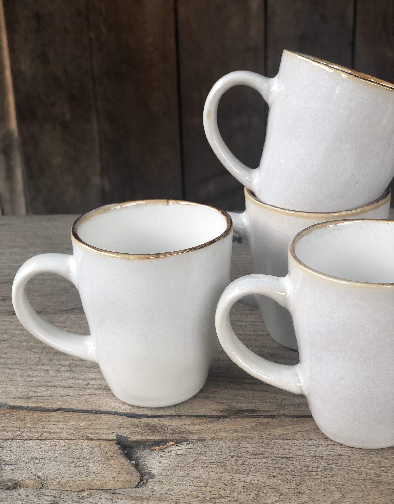 Mica decorations Koffie beker met oor Tabo - 6 stuks