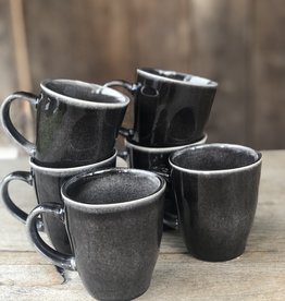Mica decorations Koffie beker met oor Tabo - 6 stuks