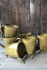 Mica decorations Koffie beker met oor Tabo - 6 stuks