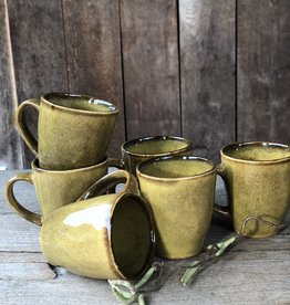 Mica decorations Koffie beker met oor Tabo - 6 stuks