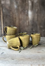 Mica decorations Koffie beker met oor Tabo - 6 stuks