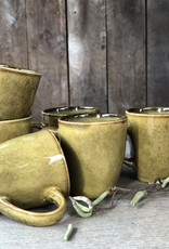 Mica decorations Koffie beker met oor Tabo - 6 stuks