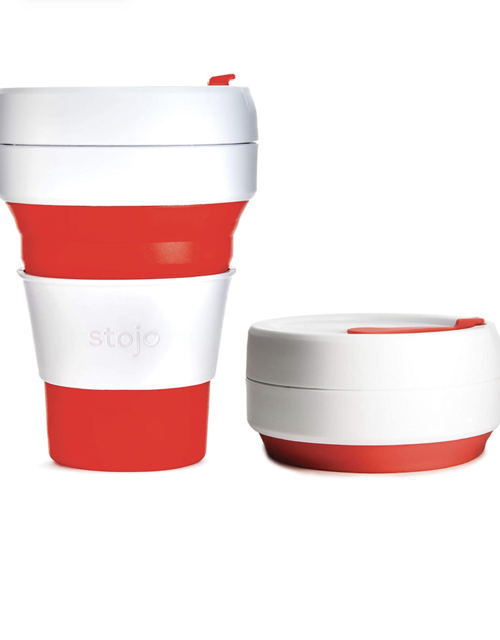 Stojo Opvouwbare koffiebeker -  red