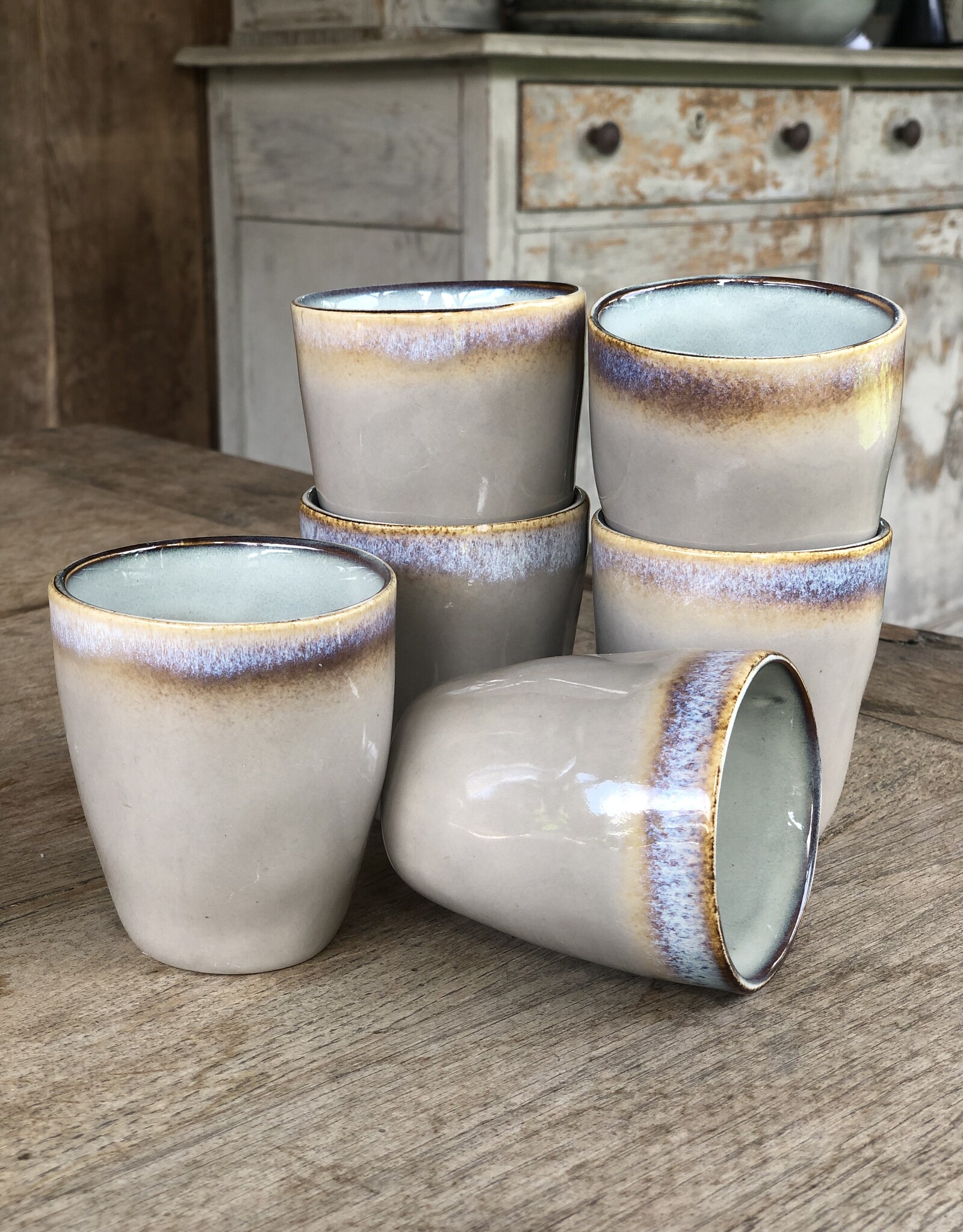 Lavandoux Cappuccinobeker set van 4