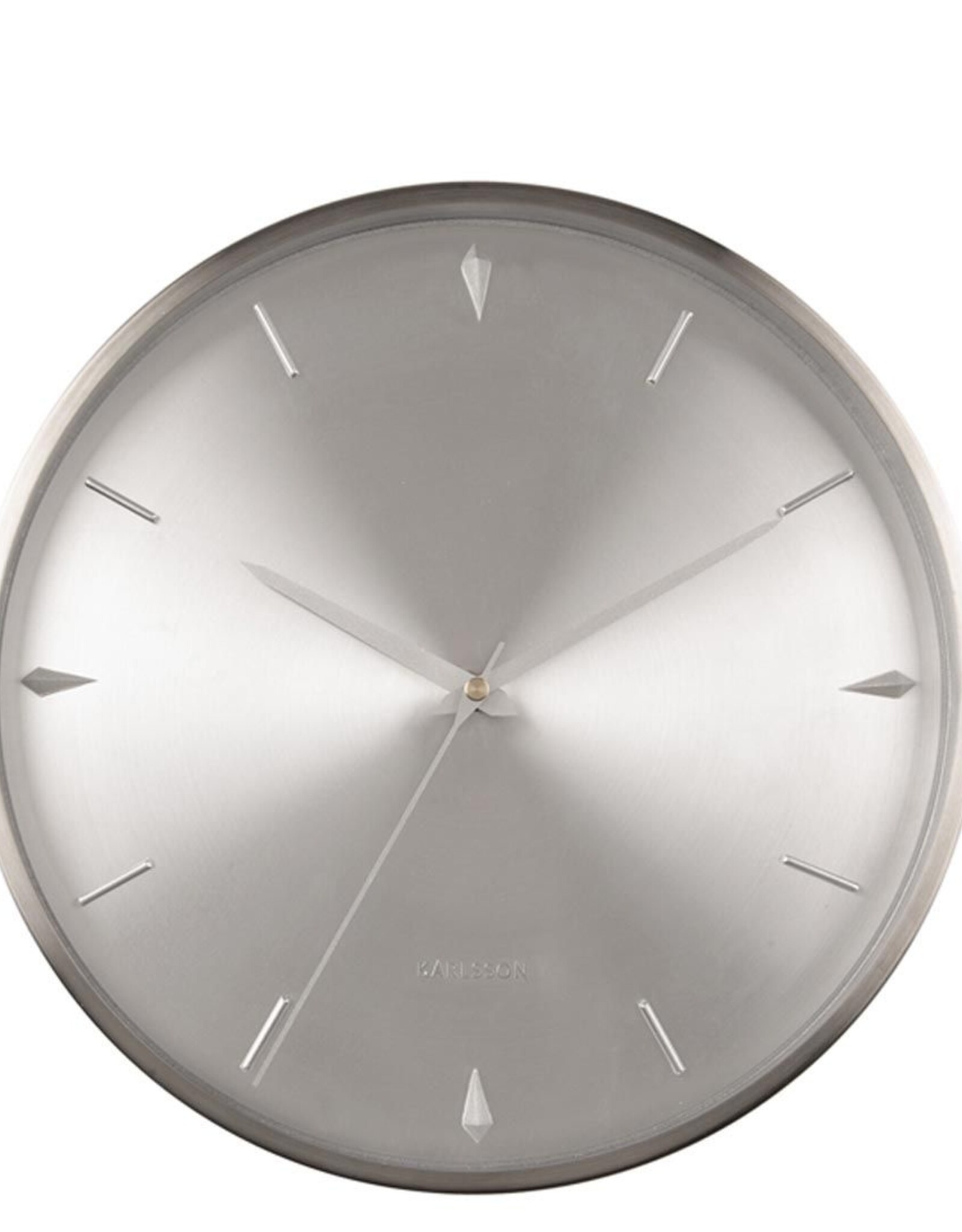 Karlsson  Wandklok  jewel brushed  - Zilver