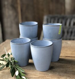 Lavandoux Beker -  set van 6  large  - Blauw