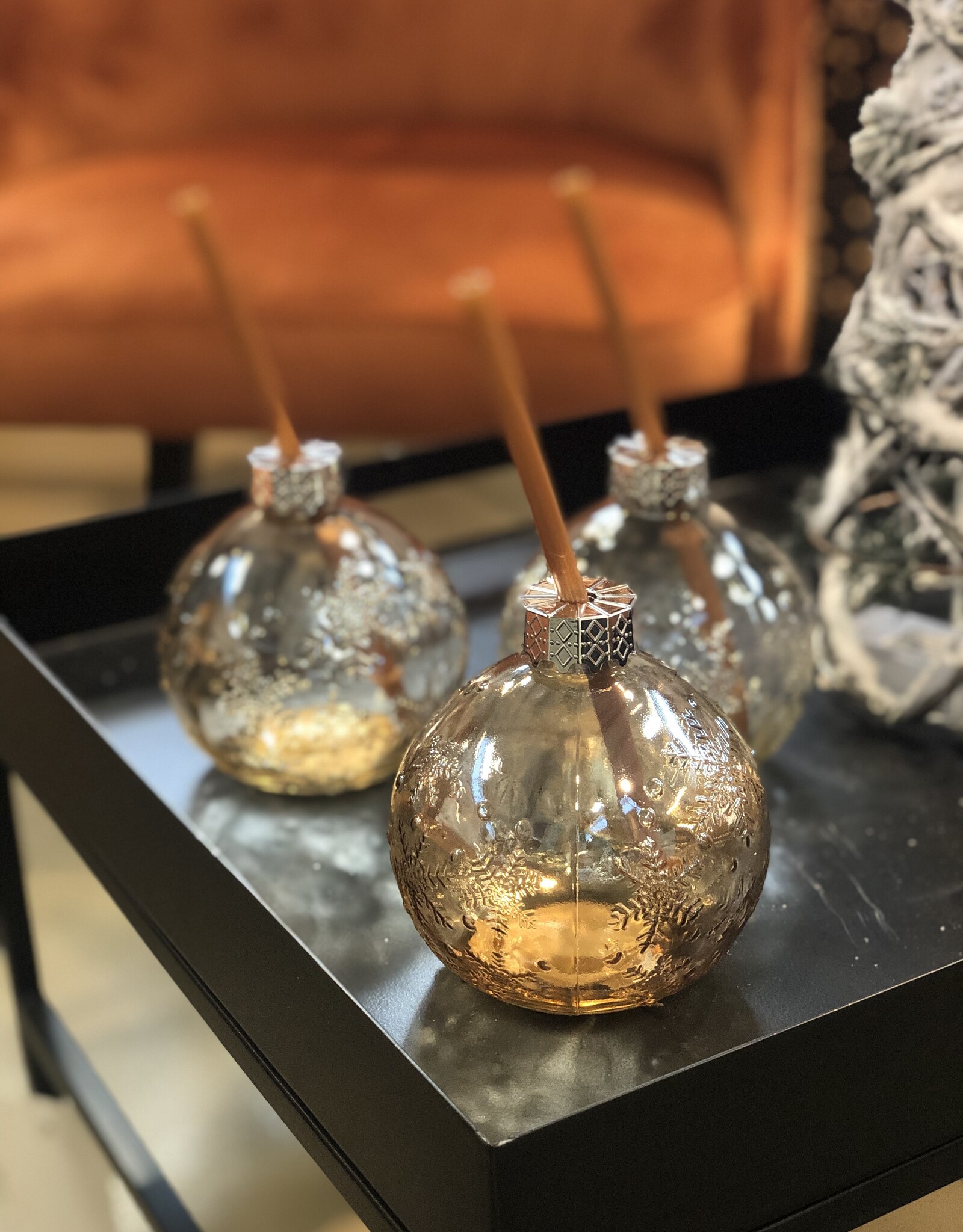 Kerstbal drinkglas - set van 6