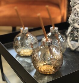 Kerstbal drinkglas - set van 6 - rosé