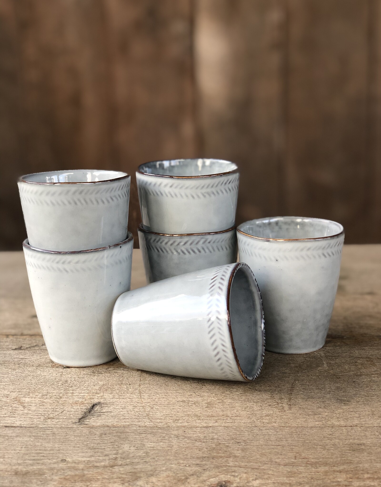 Lavandoux Koffiebeker - set van 6  - grijs