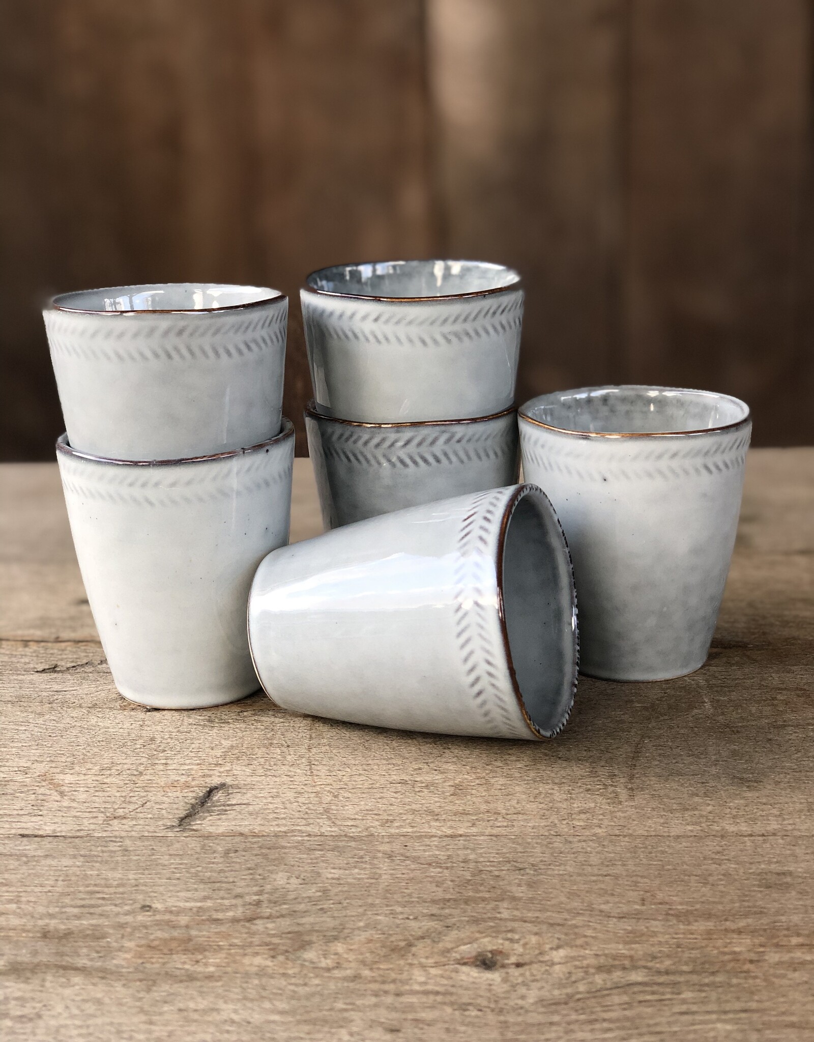 Lavandoux Koffiebeker - set van 6  - grijs