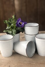 Mica decorations Koffiebeker Racco grijs - set van 6 - large
