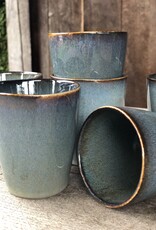 Mica decorations Koffiebeker Racco groen S - set van 6