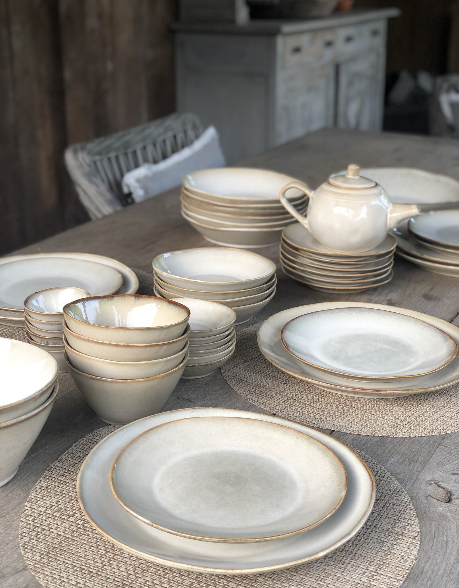 Mica decorations Servies  - Racco beige