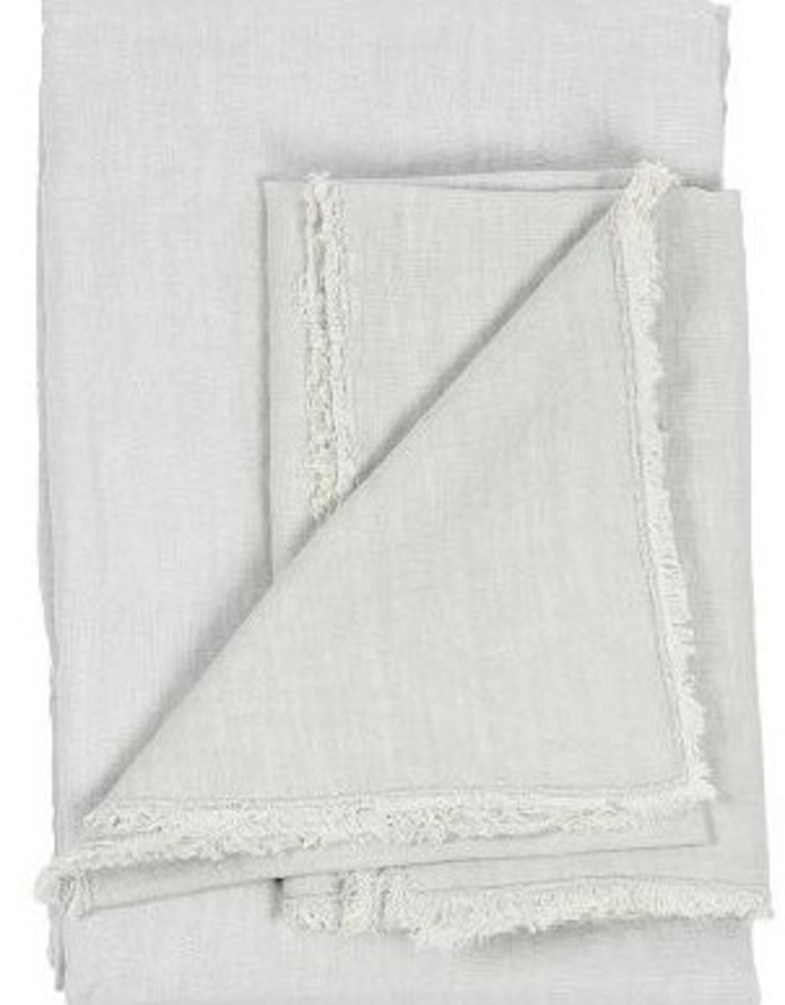 MrsBloom Tafelloper linnen - old blue