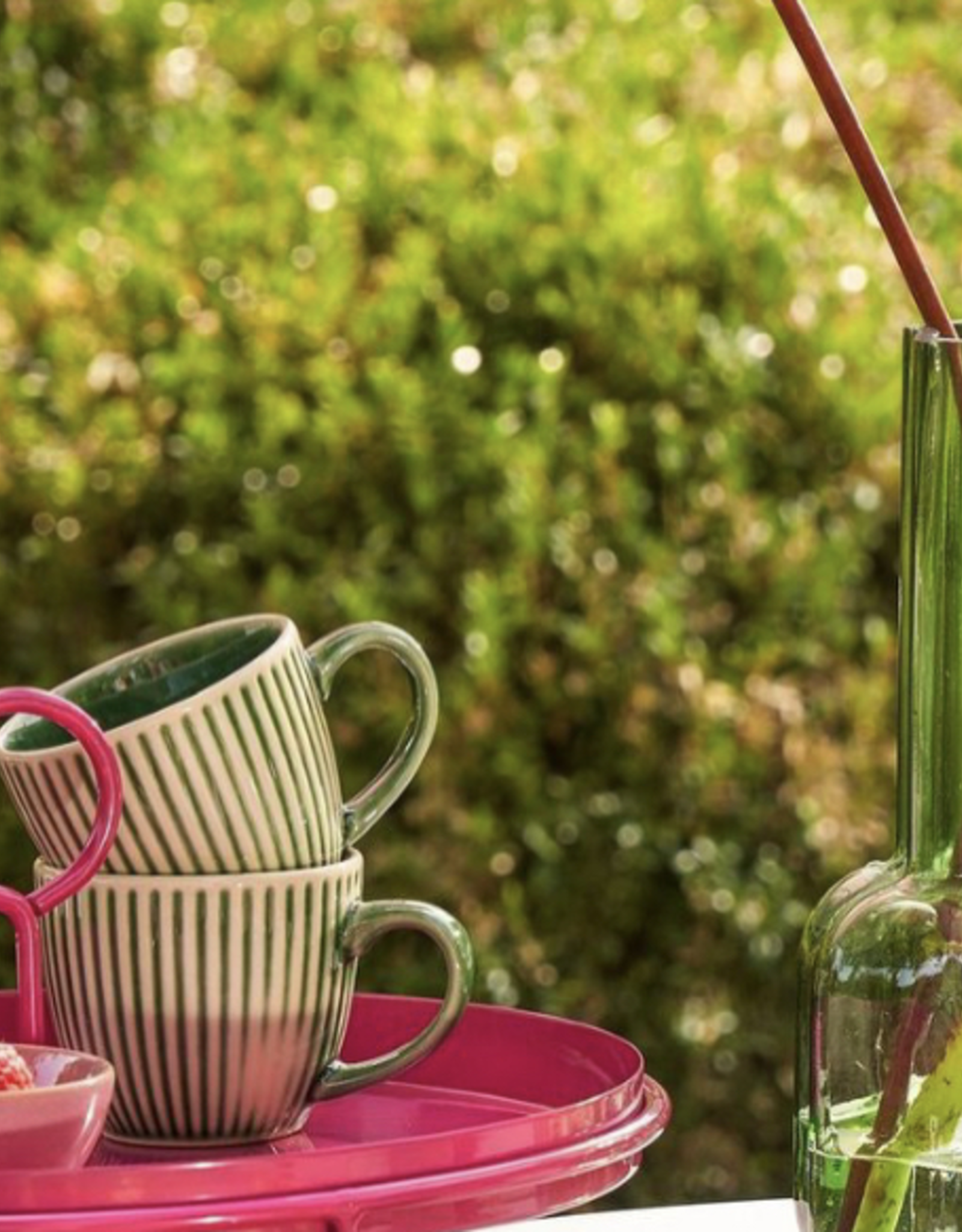 Mica decorations Mok Elice set van 6  - groen