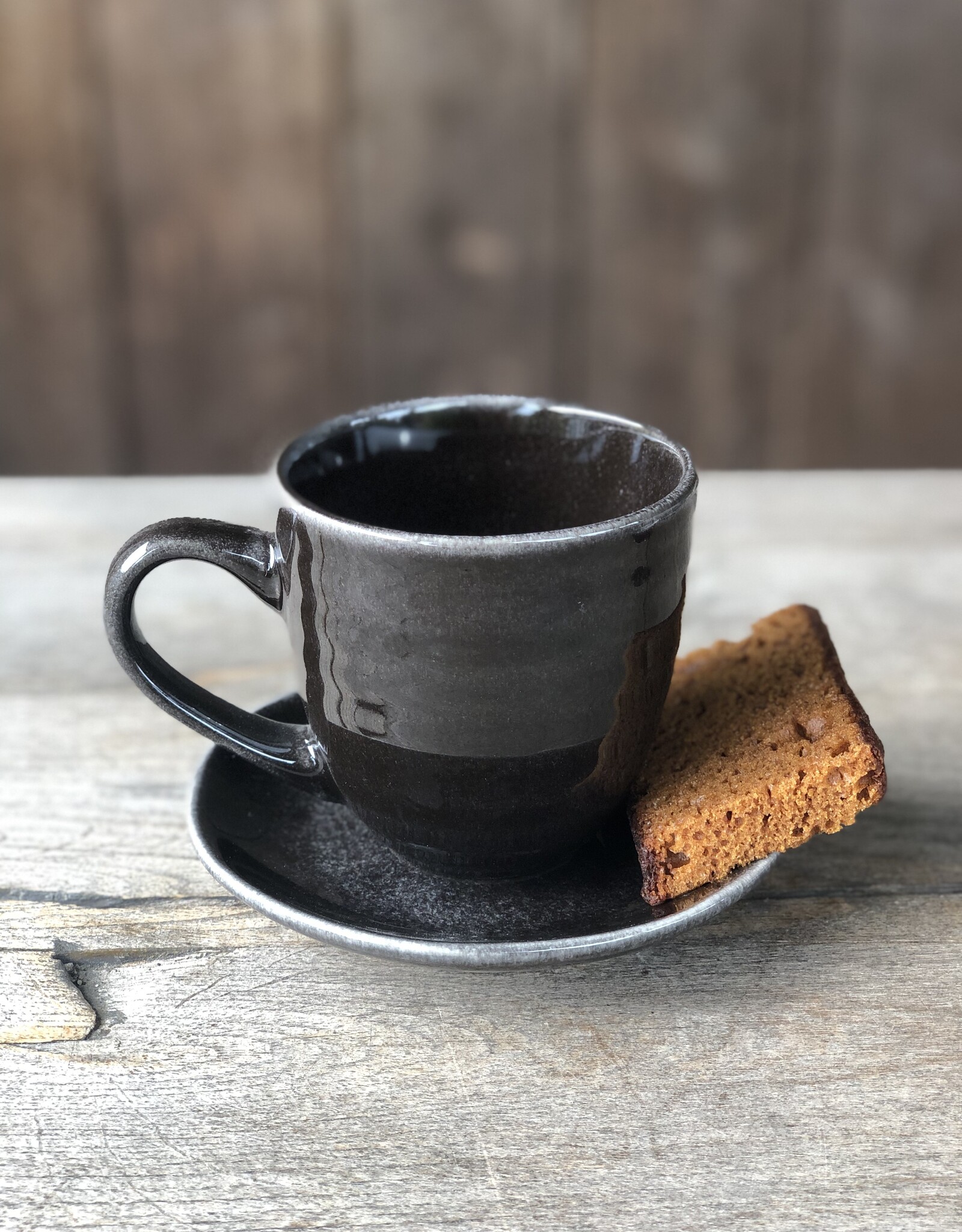 Mica decorations Mok large Tabo - set van 6  - zwart