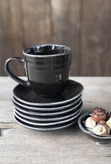 Mica decorations Mok large Tabo - set van 6  - zwart