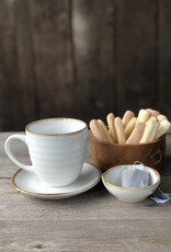 Mica decorations Mok large Tabo - set van 6  - wit