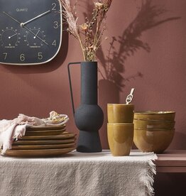 Mica decorations Kom Tabo - 14 cm - set van 3 - oker