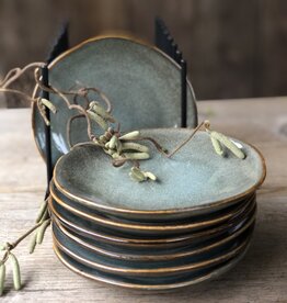 Mica decorations Bordje Tabo - 14 cm-  set van 6 - groen