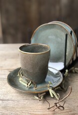 Mica decorations Bordje Tabo - 14 cm -set van 6 - groen