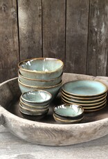 Mica decorations Bordje Tabo - 14 cm -set van 6 - groen